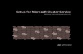 Setup for Microsoft Cluster Service - vmware.com · For example, assume a single node serves a database. If that node crashes, the clustering software restarts the database on another
