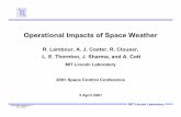 Operational Impacts of Space Weather - dtic.mil “Conditions on the Sun and in the solar wind, magnetosphere, ... Effects of Space Weather on Earth Solar Flare of 14 July ... Range