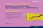 Edexcel GCSE in Statistics (2ST01) - Howden Schoolhs.eriding.net/download/Ks4/Maths/Exam Papers/GCSE Statistics... · Edexcel GCSE in Statistics (2ST01) ... If there is a choice of