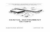 DENTAL INSTRUMENT SETUPS - MilitaryNewbie.com · 081-840-0025 Select dental instruments/items used in surgical procedures ..... 3 081-840-0027 Select dental instruments/items used