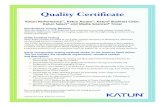 Quality Certificate - Katun Certificate Katun Performance , Katun Access , Katun® Business Color, Katun Select and Media Sciences® Toner Standardized Testing Methods ...