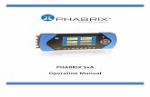 Phabrix SX Manual · PHABRIX SxA Operation Manual. RELEASE INFORMATION ... Video status ... Phabrix Sx Manual February 12, 2009 Page 13