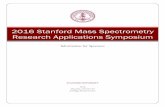 2016 Stanford Mass Spectrometry Research … ium 10/6/2016 Academia/Govern 2016 Stanford Mass Spectrometry Research Applications Symposium Information for Sponsors First and …