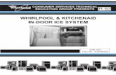 WHIRLPOOL & KITCHENAID IN-DOOR ICE SYSTEM Job Aid, “Whirlpool & KitchenAid In-Door Ice System,” (Part No. 4322658A), provides the technician with information on the operation and