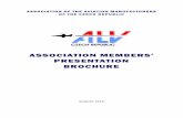ASSOCIATION MEMBERS’ PRESENTATION BROCHURE · ASSOCIATION MEMBERS’ PRESENTATION BROCHURE AUGUST 2009 . Preface The Association of the Aviation Manufacturers has, at present, 40