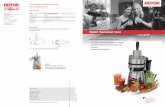 Download Sanamat Inox Brochure - Shopify · The Rotor Sanamat Inox is made completely in our factory in Uetendorf, ... and vegetable juicer Rotor Vitamat. Rotor Lips Ltd. Catering