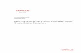 Best practices for deploying Oracle RAC in Oracle … White Paper— Best practices for deploying Oracle RAC inside Oracle Solaris Containers 1 Executive Overview Enterprises today