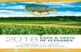 2018 Expo & Taste Of Elegance - Wisconsin - Corn/Soy Expo · February 1-2, 2018 Kalahari Convention Center, Wisconsin Dells EXPO & TASTE 2018 OF ELEGANCE