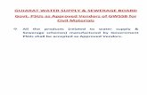 GUJARAT WATER SUPPLY SEWERAGE BOARD PSUs as Approved Vendors … · GUJARAT WATER SUPPLY & SEWERAGE BOARD, GANDHINAGAR List of Approved Vendors of GWSSB for supply of HDPE (PE ‐80