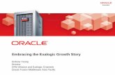 Embracing the Exalogic Growth Story - Oracledownload.oracle.com/opndocs/OFM_Partner_iDay_10Apr12SessionOne… · Suite Siebel Database Grid ... •Free exam vouchers •Access to