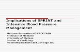 Implications of SPRINT and Intensive Blood … of SPRINT and Intensive Blood Pressure Management ... diabetes/CKD)* ... Mean 10-year Framingham CVD risk, ...
