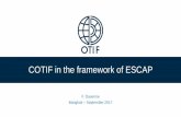 COTIF in the framework of ESCAP - UNESCAP by O… ·  · 2017-09-116 Appendix А CIV Uniform Rules concerning the Contract of International Carriage of Passengers by Rail Appendix