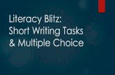 Literacy Blitz: Short Responses - Pagesschools.peelschools.org/sec/davidsuzuki/academics/ossltinfo... · There are two types of short responses: 1. Open Responses 2. Short Writing