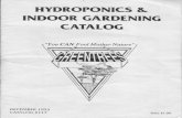 Greentrees Hydroponics 1993 Catalog · HYDROPONICS INDOOR GARDENING CATALOG "You CAN Fool Mother Nature" DECEMBER 1993 CATALOG #117 Price $1.00