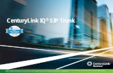 CenturyLink IQ SIP Trunk drive the power and benefits of IQ SIP Trunk: 60-day trial (up to 100 sessions, any type) Test your existing equipment .