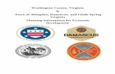 Washington County, Virginia Town of Abingdon,   County, Virginia  Town of Abingdon, Damascus, and Glade Spring ... Visit the Abingdon Muster Grounds, ... B-11 Jefferson District