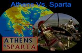 Athens Vs. Sparta - Sharks SS · 2. Militarism – the glorification of military power. Totalitarian Sparta Militarism glorification power “Spartans are willing to die for their