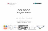 COLOBOC - COSMO model€¦ · COLOBOC/SOILVEG Workshop, Project Status / Langen, Feb. 28th, 2011 3 Review – COLOBOC, task 0 SRNWP data pool • Soil, surface and BL observations