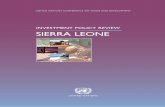 Investment Policy Review of Sierra Leone - UNCTADunctad.org/en/docs/diaepcb200914_en.pdf · Investment Policy Review Sierra Leone UNITED NATIONS New York and Geneva, 2010. II Investment