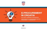 E-PROCUREMENT IN CROATIA - World Bankpubdocs.worldbank.org/pubdocs/publicdoc/2015/12/... · e-Procurement in Croatia Volume & value of contracts with subcontractors Number KPI Value