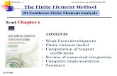 JN Reddy - 1 Lecture Notes on NONLINEAR FEM The Finite ...mechanics.tamu.edu/wp-content/uploads/2017/03/06_Nonlinear-2D.pdf · JN Reddy The Finite Element Method. Read: Chapter. 6.