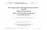 Program Requirements and Bid Packet for Construction Contracts Packets 2018... · ANDREW M. CUOMO . Governor . SABRINA M. TY . President and CEO . Program Requirements and Bid Packet