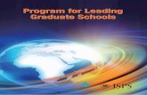 for Leading Program for Leading Graduate Schools Graduate Schools Issued April, 2018 Secretariat of the Program Committee University Cooperation Program Division, Human Re