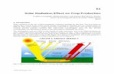 Solar Radiation Effect on Crop Production - …cdn.intechopen.com/...Solar_radiation_effect_on_crop_production.pdf · Solar Radiation Effect on Crop Production ... Solar radiation