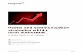 Postal and communication strategies within local authorities. · ©2012 Neopost Page 3 Postal and communication strategies within local authorities | White Paper Fewer than one in