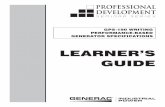 LEARNER’S GUIDE - Generator System Service & … load test and test report (most common)Standard load test and test report (most common) Extended testing (multi-hour, .8 pf) –