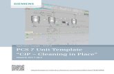 “CIP – Cleaning in Place” - Siemens · “CIP – Cleaning in Place ... The return is used to recover the used CIP fluids. Depending on the fill level in the tanks, the quality