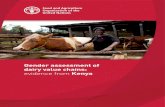Gender assessment of dairy value chains: evidence from … · Gender assessment of dairy value chains: evidence from Kenya, ... Ms Alice Jesse, ... value chains in specific sites