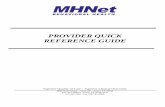 PROVIDER QUICK REFERENCE GUIDEprovidersearch.mhnet.com/Portals/0/ProviderQRGKYMcd.pdf · PROVIDER QUICK REFERENCE GUIDE ... Include any primary payer’s Explanation of Benefits ...