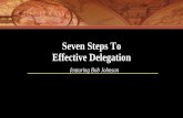 Seven Steps To Effective Delegation - PMI Northern Utah ...projectmanager.org/images/downloads/PDC_2014... · White Page Insert-Delegation Self Assessment -Answer the 25 questions