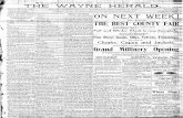 Clbaks, - Wayne Newspapers Onlinenewspapers.cityofwayne.org/Wayne Herald (1888-Prese… ·  · 2013-11-12If tbe predictloIlS of Dn:ectol' Preston of the United Stnh'. ~Imt aoont