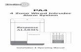 4 Zone Wired Intruder Alarm System - Response Electronics … … · mains failure, the system will ... at the control panel, provided that the tamper circuit ... 2 PA4 Alarm SYSTEM