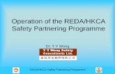Operation of the REDA/HKCA Safety Partnering Programme · REDA/HKCA Safety Partnering Programme ... – Plant and Machineries 20% – Tools and equipment 10% ... • Marks added for