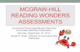 MCGRAW-HILL READING WONDERS ASSESSMENTS · MCGRAW-HILL READING WONDERS ASSESSMENTS ... • Weekly Assessments – 6 weeks per unit ... • eAssessment contains a test generator,