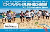 Lake MacqUarie weLcoMes yoU DownUnDer · Lake MacqUarie weLcoMes yoU. 6 – 11 December 2014 ... 6 Admire the view ... Lake Macquarie welcomes the World! 13. ThINGS TO DO