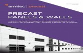 PRECAST PANELS & WALLS - Armtec: Solutions for a … · precast panels & walls armtec.com precast concrete panels and walls create solid wall systems that combine functionality and