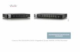 Cisco RV320/RV325 Gigabit Dual WAN VPN Router … · Mode to display the Advanced Routing window. • LAN—IPv4 management IP address. If Dual-Stack IP is enabled on the Setup Network