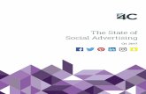 The State of Social Advertising - The Future of Media · 2 The State of Social Advertising Q1 2017 2017 4C Insights, Inc. Introduction Social media continues to grab more marketing