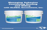 Managing Asbestos Containing Roofing and Siding - · PDF fileManaging Asbestos Containing Roofing and Siding ... ASTM E84 Surface Burning Characteristics of ... ENERGY STAR® GLOBAL