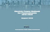 2016 Electric Power Outlook Report - Pennsylvania PUC · Electric Power Outlook for Pennsylvania 2015-2020 ELECTRIC POWER OUTLOOK FOR PENNSYLVANIA 2015–2020 August 2016 Published