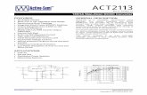 DS ACT2113 Rev3 23MAY12 W - Digi-Key Sheets/Active... · • Stable with Low ESR Ceramic Output Capacitors • Internal Soft Start • 3mA Low Standby Input Current ... ACT2113 is