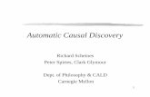 Automatic Causal Discovery - Carnegie Mellon School of …tom/10-702/causal2.pdf ·  · 2003-03-101 Automatic Causal Discovery Richard Scheines Peter Spirtes, Clark Glymour Dept.