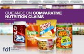 GUIDANCE ON COMPARATIVE NUTRITION CLAIMS · Page 2 GUIDANCE ON COMPARATIVE NUTRITION CLAIMS References Claim and Qualifying Text The Guidance Overarching Principles Foreword Scope