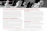 DOES DIVERSITY DRIVE INNOVATION? - Executive … DIVERSITY DRIVE INNOVATION? ... Deloitte study found that idea generation was a critical ... business case for diversity as competitive