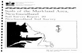 ~ Soils of the MarklandArea, Newfoundlandsis.agr.gc.ca/cansis/publications/surveys/nf/nf20/nf20_report.pdfGovernment of Newfoundland and Labrador Department of Rural. Agricultural