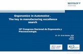 Ergonomics in Automotive . The key in manufacturing ... · Ergonomics in Automotive . The key in manufacturing excellence search . Confidential / Draft © BENTELER Automotive | Page